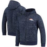 Wholesale Cheap Men's Denver Broncos G-III Sports by Carl Banks Heathered Navy Discovery Sherpa Full-Zip Jacket