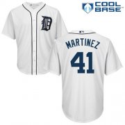 Wholesale Cheap Tigers #41 Victor Martinez White Cool Base Stitched Youth MLB Jersey