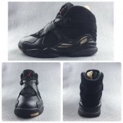 Wholesale Cheap Air Jordan 8 Retro Black Ovo Black/Blur Dark Gold-Varsity Red