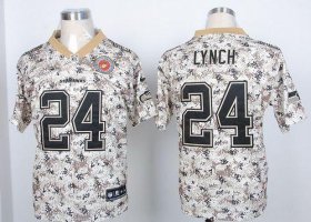 Wholesale Cheap Nike Seahawks #24 Marshawn Lynch Camo USMC Men\'s Stitched NFL Elite Jersey