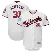 Wholesale Cheap Nationals #31 Max Scherzer White 2019 Spring Training Flex Base Stitched MLB Jersey