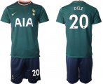 Wholesale Cheap Men 2020-2021 club Tottenham Hotspur away 20 green Soccer Jerseys
