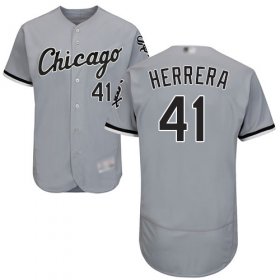 Wholesale Cheap White Sox #41 Kelvin Herrera Grey Flexbase Authentic Collection Stitched MLB Jersey