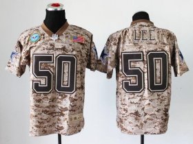 Wholesale Cheap Nike Cowboys #50 Sean Lee Camo Men\'s Stitched NFL New Elite USMC Jersey