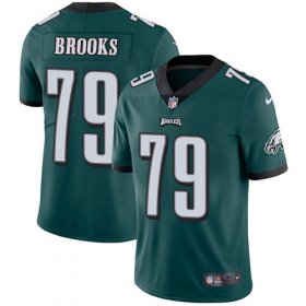 Wholesale Cheap Nike Eagles #79 Brandon Brooks Midnight Green Team Color Men\'s Stitched NFL Vapor Untouchable Limited Jersey