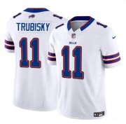 Cheap Men's Buffalo Bills #11 Mitch Trubisky White 2023 F.U.S.E. Vapor Untouchable Limited Football Stitched Jersey
