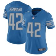 Wholesale Cheap Nike Lions #42 Devon Kennard Light Blue Team Color Women's Stitched NFL Vapor Untouchable Limited Jersey