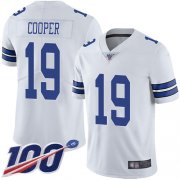 Wholesale Cheap Nike Cowboys #19 Amari Cooper White Men's Stitched NFL 100th Season Vapor Limited Jersey