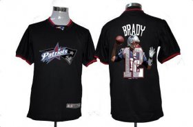 Wholesale Cheap Nike Patriots #12 Tom Brady Black Men\'s NFL Game All Star Fashion Jersey