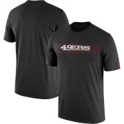 Wholesale Cheap San Francisco 49ers Nike Sideline Seismic Legend Performance T-Shirt Black
