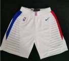 Wholesale Cheap Clippers White Swingman Shorts