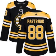 Wholesale Cheap Adidas Bruins #88 David Pastrnak Black Home Authentic Women's Stitched NHL Jersey