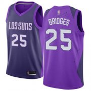 Wholesale Cheap Men's Mikal Bridges Purple Swingman Jersey - Phoenix Suns #25 City Edition Basketball