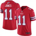 Wholesale Cheap Nike Bills #11 Zay Jones Red Men's Stitched NFL Limited Rush Jersey