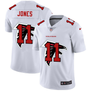 Wholesale Cheap Atlanta Falcons #11 Julio Jones White Men's Nike Team Logo Dual Overlap Limited NFL Jersey