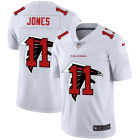 Wholesale Cheap Atlanta Falcons #11 Julio Jones White Men\'s Nike Team Logo Dual Overlap Limited NFL Jersey