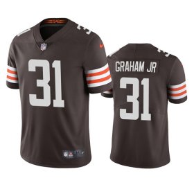 Cheap Men\'s Cleveland Browns #31 Thomas Graham Jr. Brown Vapor Untouchable Limited Jersey
