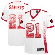 Wholesale Cheap Nike 49ers #21 Deion Sanders White Women's Stitched NFL Elite Drift Fashion Jersey