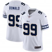Wholesale Cheap Los Angeles Rams #99 Aaron Donald Nike White Team Logo Vapor Limited NFL Jersey