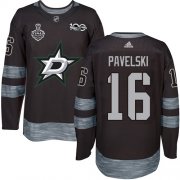 Wholesale Cheap Adidas Stars #16 Joe Pavelski Black 1917-2017 100th Anniversary 2020 Stanley Cup Final Stitched NHL Jersey