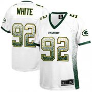 Wholesale Cheap Nike Packers #92 Reggie White White Women's Stitched NFL Elite Drift Fashion Jersey