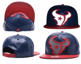 Wholesale Cheap NFL Houston Texans Team Logo Navy Reflective Snapback Adjustable Hat H265