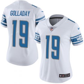 Wholesale Cheap Nike Lions #19 Kenny Golladay White Women\'s Stitched NFL Vapor Untouchable Limited Jersey