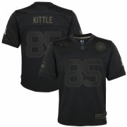 Cheap San Francisco 49ers #85 George Kittle Nike Youth 2020 Salute to Service Game Jersey Black