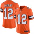 Wholesale Cheap Nike Broncos #12 Brendan Langley Orange Men's Stitched NFL Limited Rush Jersey
