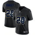 Wholesale Cheap Los Angeles Rams #20 Jalen Ramsey Men's Nike Team Logo Dual Overlap Limited NFL Jersey Black
