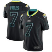 Wholesale Cheap Nike Jaguars #7 Nick Foles Lights Out Black Men's Stitched NFL Limited Rush Jersey