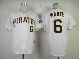Wholesale Cheap Pirates #6 Starling Marte White Cool Base Stitched MLB Jersey