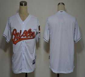 Wholesale Cheap Orioles Blank White Cool Base Stitched MLB Jersey