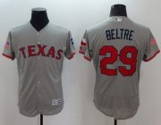 Wholesale Cheap Rangers #29 Adrian Beltre Grey Fashion Stars & Stripes Flexbase Authentic Stitched MLB Jersey