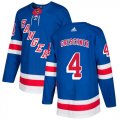 Wholesale Cheap Adidas Rangers #4 Ron Greschner Royal Blue Home Authentic Stitched NHL Jersey