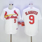 Wholesale Cheap Cardinals #9 Enos Slaughter White Cool Base Stitched MLB Jersey