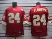 Wholesale Cheap Chiefs #24 Brandon Flowers Red Stitched NFL Jersey