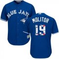 Wholesale Cheap Blue Jays #19 Paul Molitor Blue Team Logo Fashion Stitched MLB Jersey