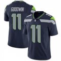 Wholesale Cheap Men's Seattle Seahawks #11 Marquise Goodwin Navy Vapor Untouchable Limited Stitched Jersey