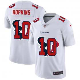 Wholesale Cheap Houston Texans #10 DeAndre Hopkins White Men\'s Nike Team Logo Dual Overlap Limited NFL Jersey