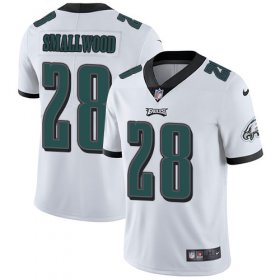 Wholesale Cheap Nike Eagles #28 Wendell Smallwood White Men\'s Stitched NFL Vapor Untouchable Limited Jersey