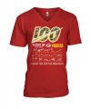Wholesale Cheap Green Bay Packers 100 Seasons Memories Women's V-Neck T-Shirt Red