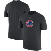 Wholesale Cheap Chicago Cubs Nike Batting Practice Logo Legend Performance T-Shirt Charcoal
