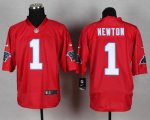 Wholesale Cheap Nike Panthers #1 Cam Newton Red Men's Stitched NFL Elite QB Practice Jersey