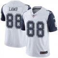 Wholesale Cheap Nike Cowboys #88 CeeDee Lamb White Men's Stitched NFL Limited Rush Jersey