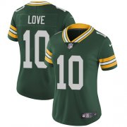 Wholesale Cheap Nike Packers #10 Jordan Love Green Team Color Women's Stitched NFL Vapor Untouchable Limited Jersey