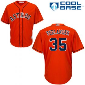 Wholesale Cheap Astros #35 Justin Verlander Orange Cool Base Stitched Youth MLB Jersey
