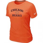 Wholesale Cheap Women's Nike Chicago Bears Heart & Soul NFL T-Shirt Orange