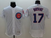 Wholesale Cheap Cubs #17 Kris Bryant White Flexbase Authentic Collection Stitched MLB Jersey