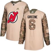 Wholesale Cheap Adidas Devils #6 Andy Greene Camo Authentic 2017 Veterans Day Stitched NHL Jersey